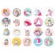 B4TZ Set 20 bucati cupcakes toppers disc zahar Baby Unicorn D5cm